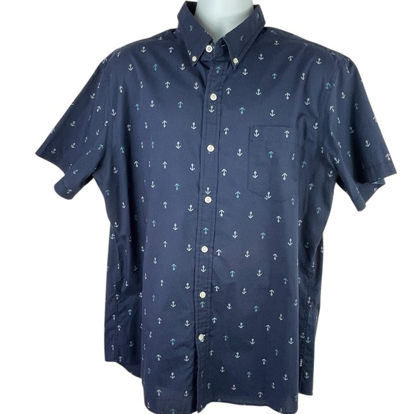  IZOD Breeze Collection Cool FX Mens XL Button Down Shirt Nautical - Picture 1 of 6